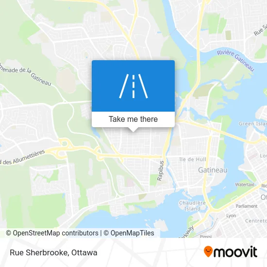 Rue Sherbrooke map