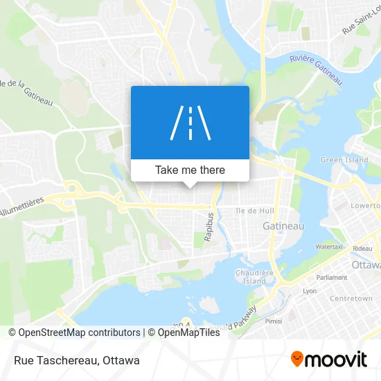 Rue Taschereau map