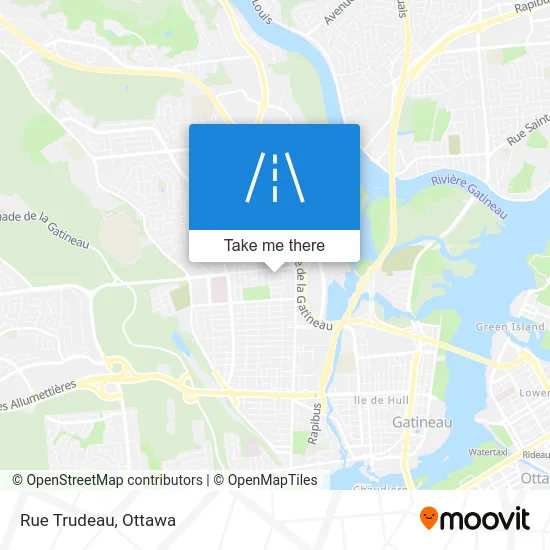 Rue Trudeau map