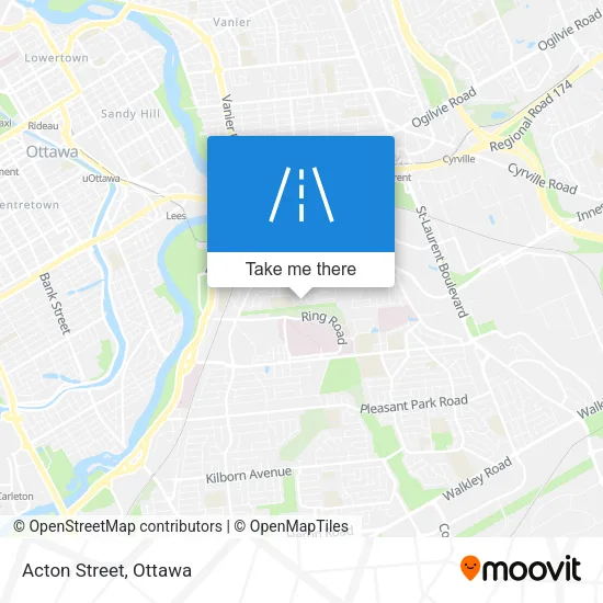 Acton Street map