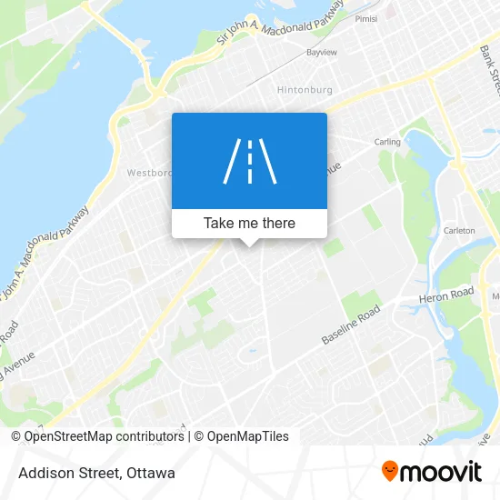 Addison Street map