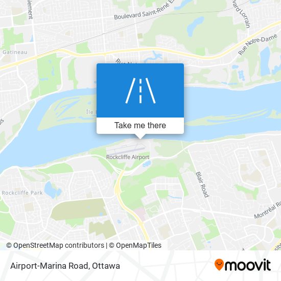 Airport-Marina Road map