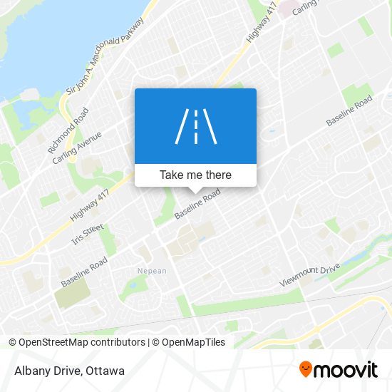 Albany Drive map