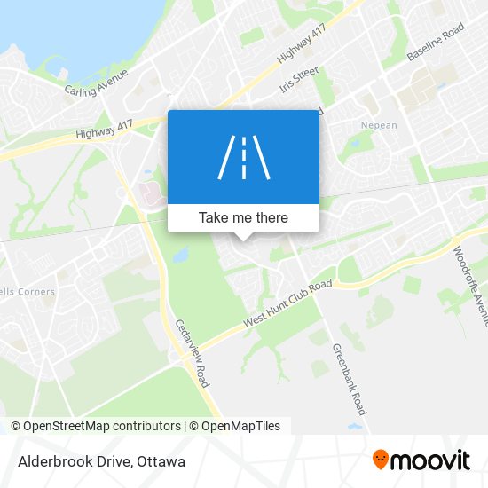 Alderbrook Drive map