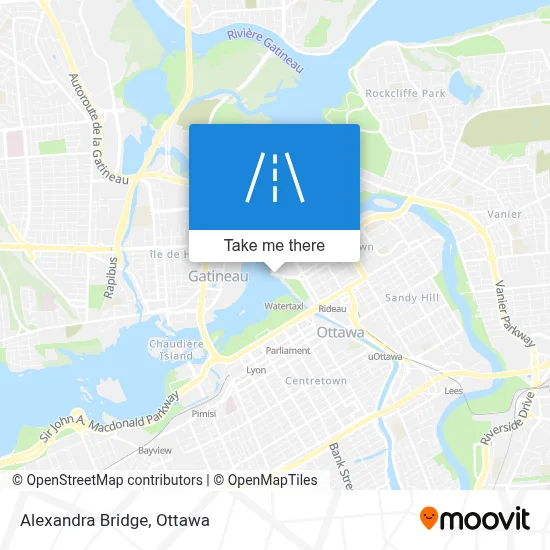 Alexandra Bridge map