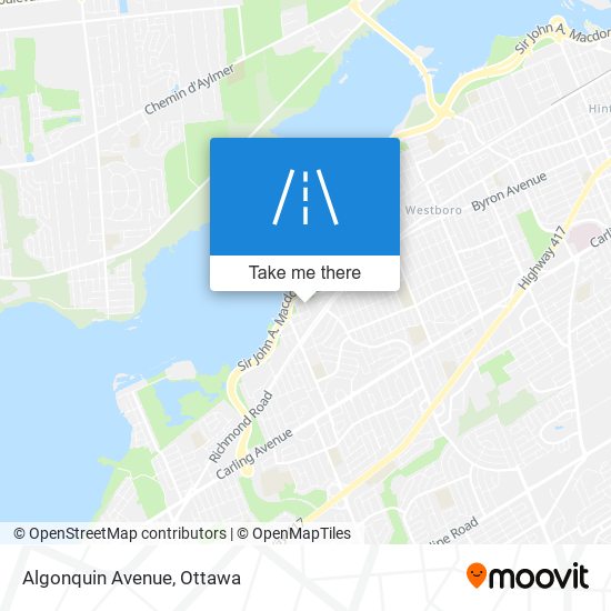 Algonquin Avenue map