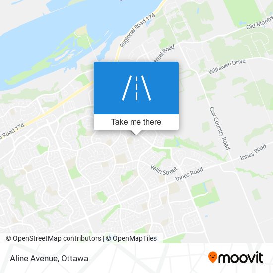 Aline Avenue map