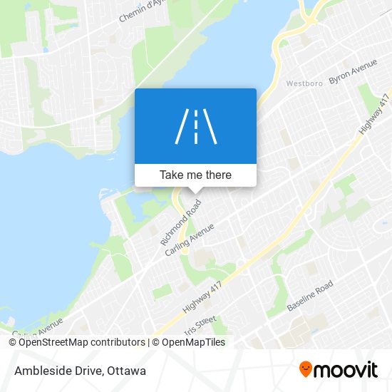 Ambleside Drive map