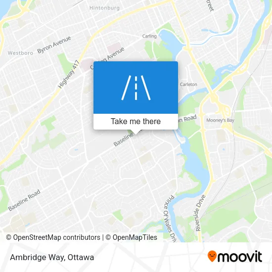 Ambridge Way map