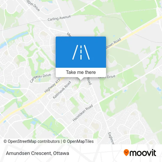 Amundsen Crescent map