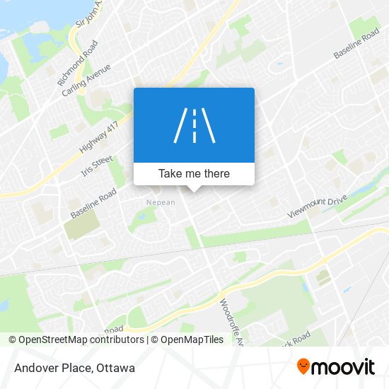 Andover Place map