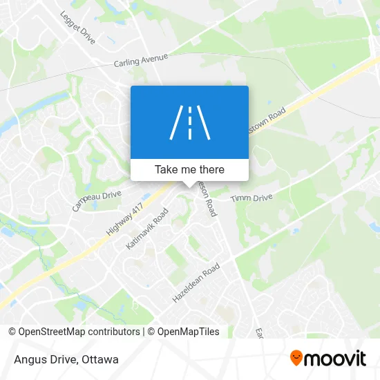 Angus Drive map