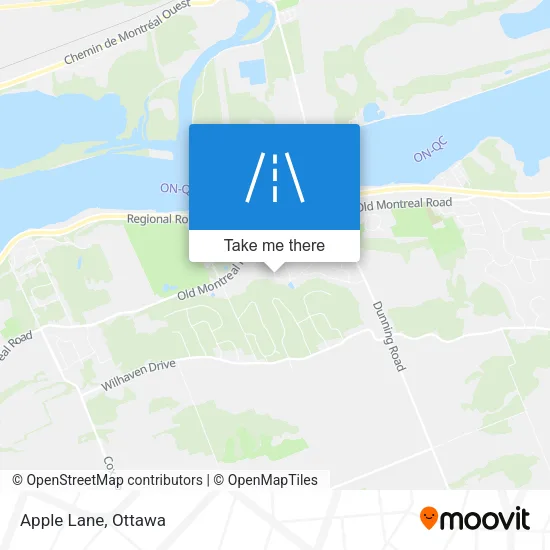 Apple Lane map