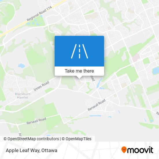 Apple Leaf Way map