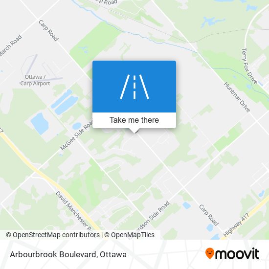 Arbourbrook Boulevard map