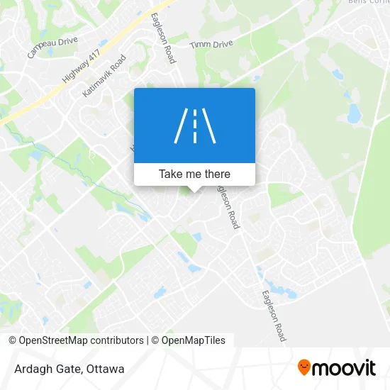 Ardagh Gate map