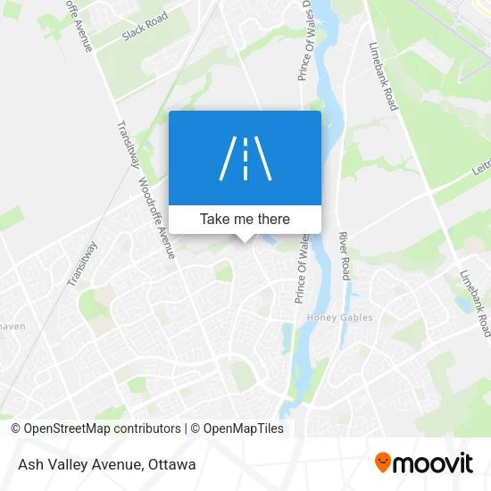 Ash Valley Avenue map