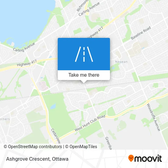 Ashgrove Crescent map