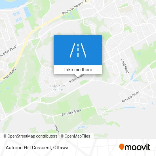 Autumn Hill Crescent map