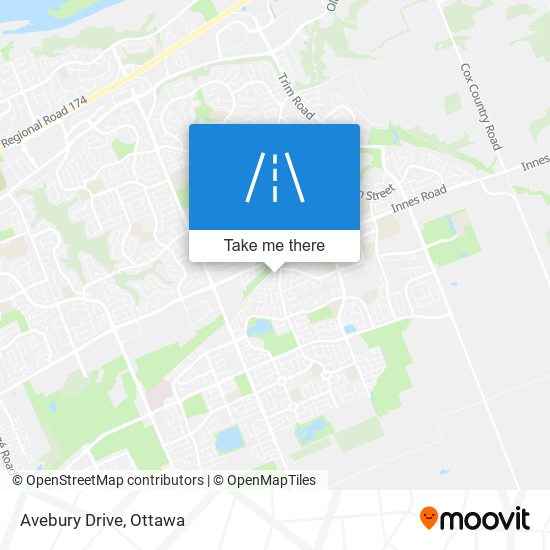 Avebury Drive map
