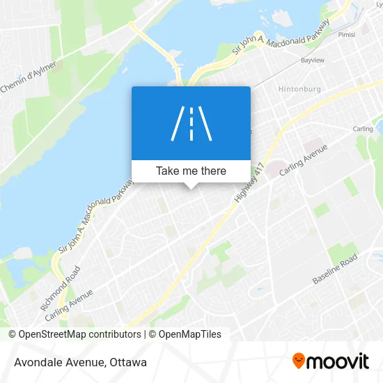 Avondale Avenue map