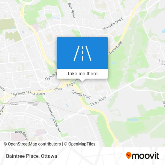 Baintree Place map