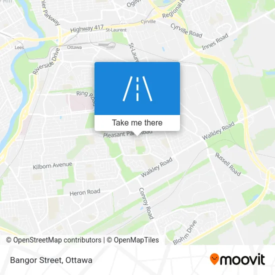 Bangor Street map