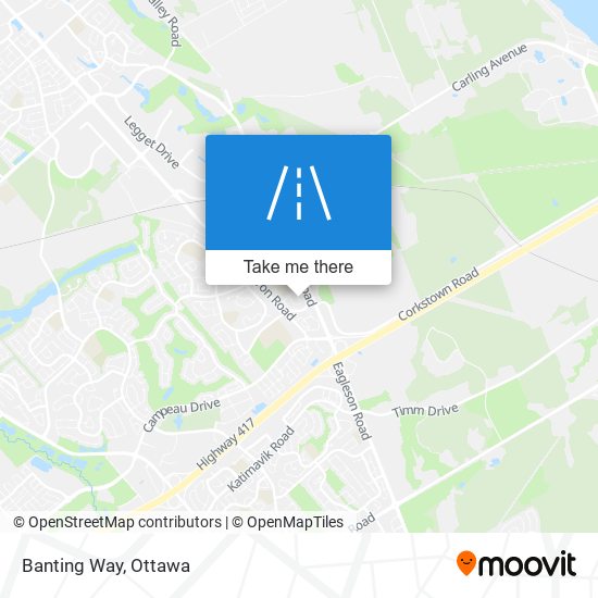 Banting Way map