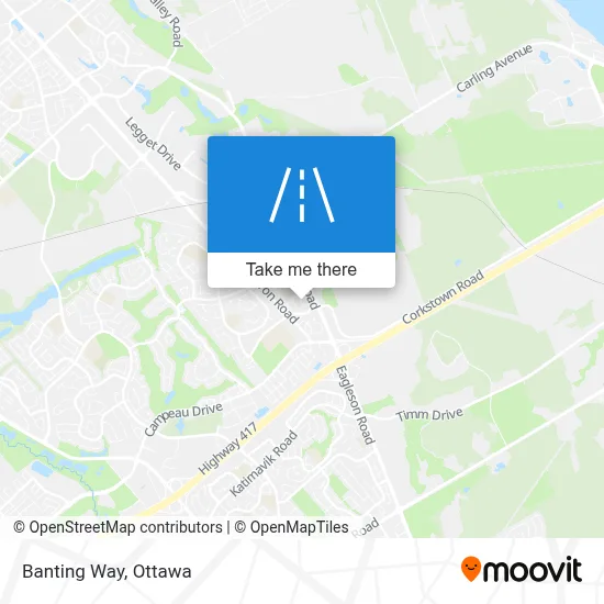 Banting Way map