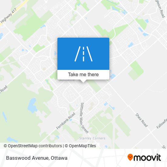 Basswood Avenue map