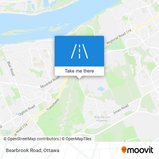 Bearbrook Road map