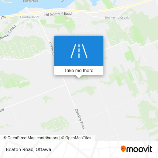 Beaton Road map