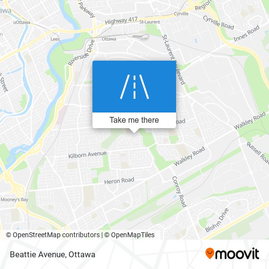 Beattie Avenue map