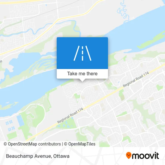 Beauchamp Avenue map