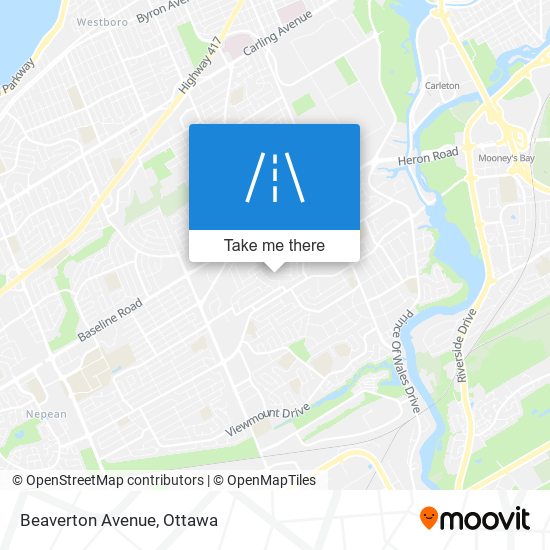 Beaverton Avenue map