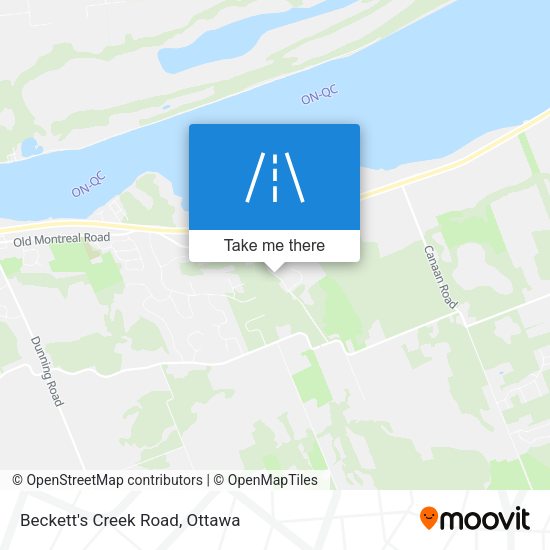 Beckett's Creek Road plan
