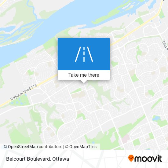 Belcourt Boulevard map