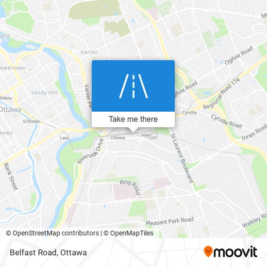 Belfast Road map
