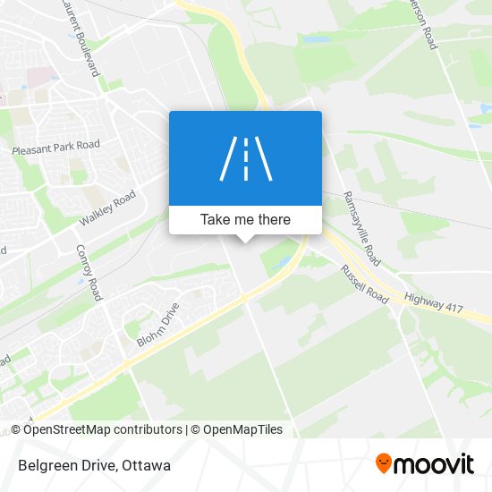 Belgreen Drive map