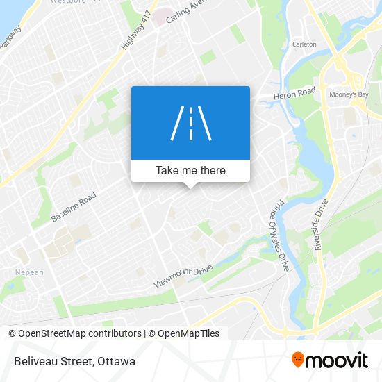 Beliveau Street map