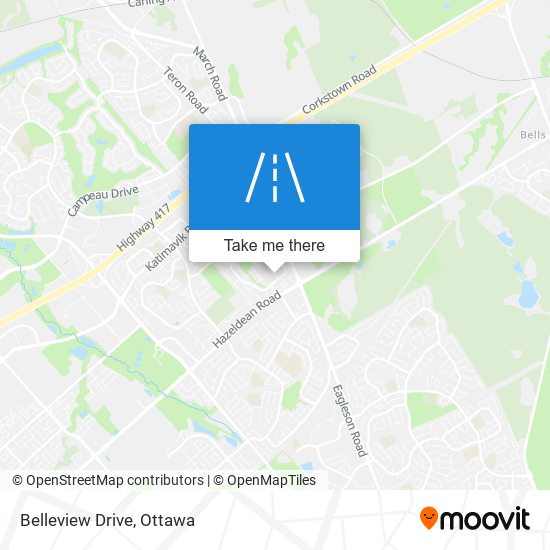 Belleview Drive map