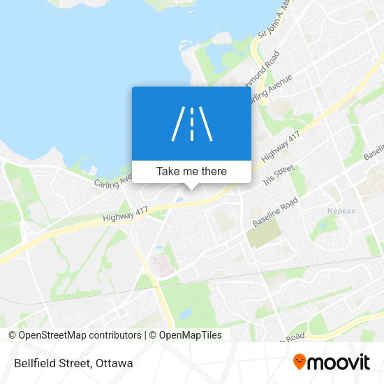 Bellfield Street map