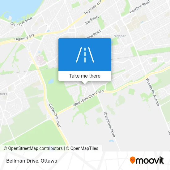 Bellman Drive map
