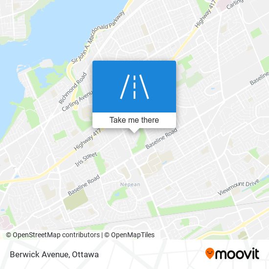 Berwick Avenue map