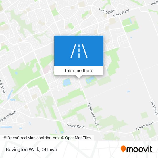 Bevington Walk map