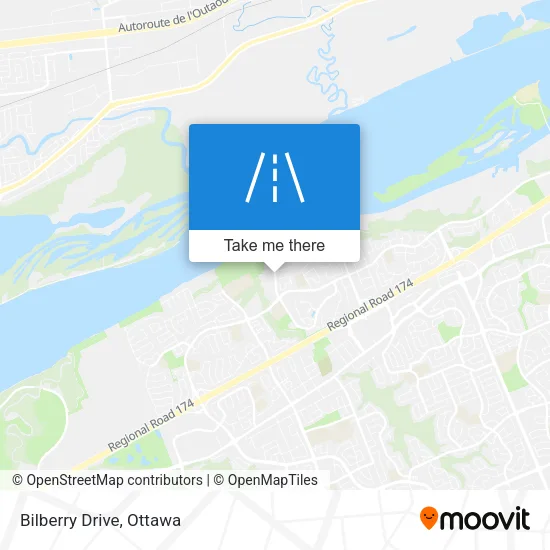 Bilberry Drive map