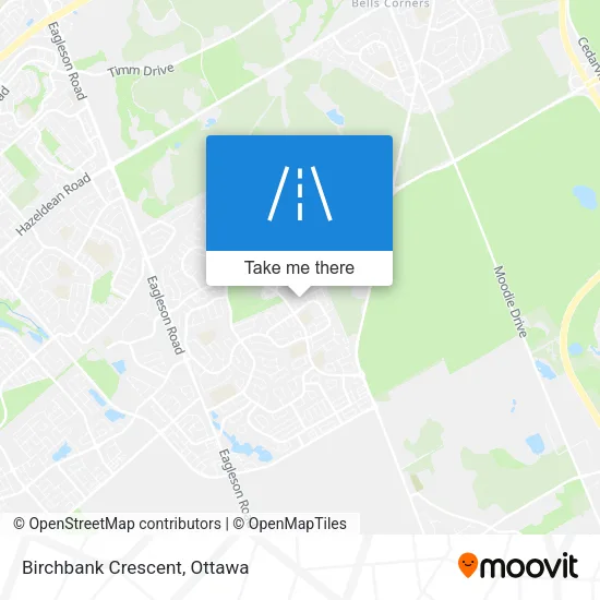 Birchbank Crescent map