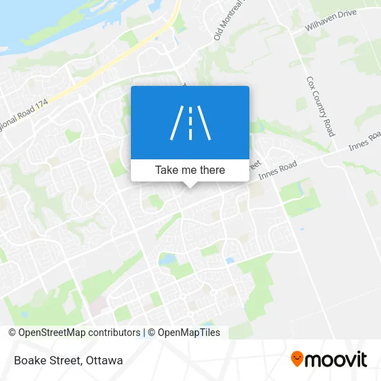 Boake Street map
