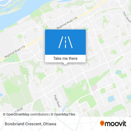 Boisbriand Crescent map