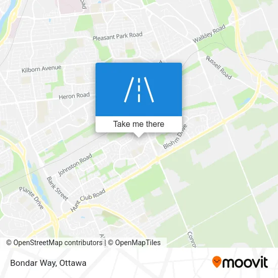 Bondar Way map